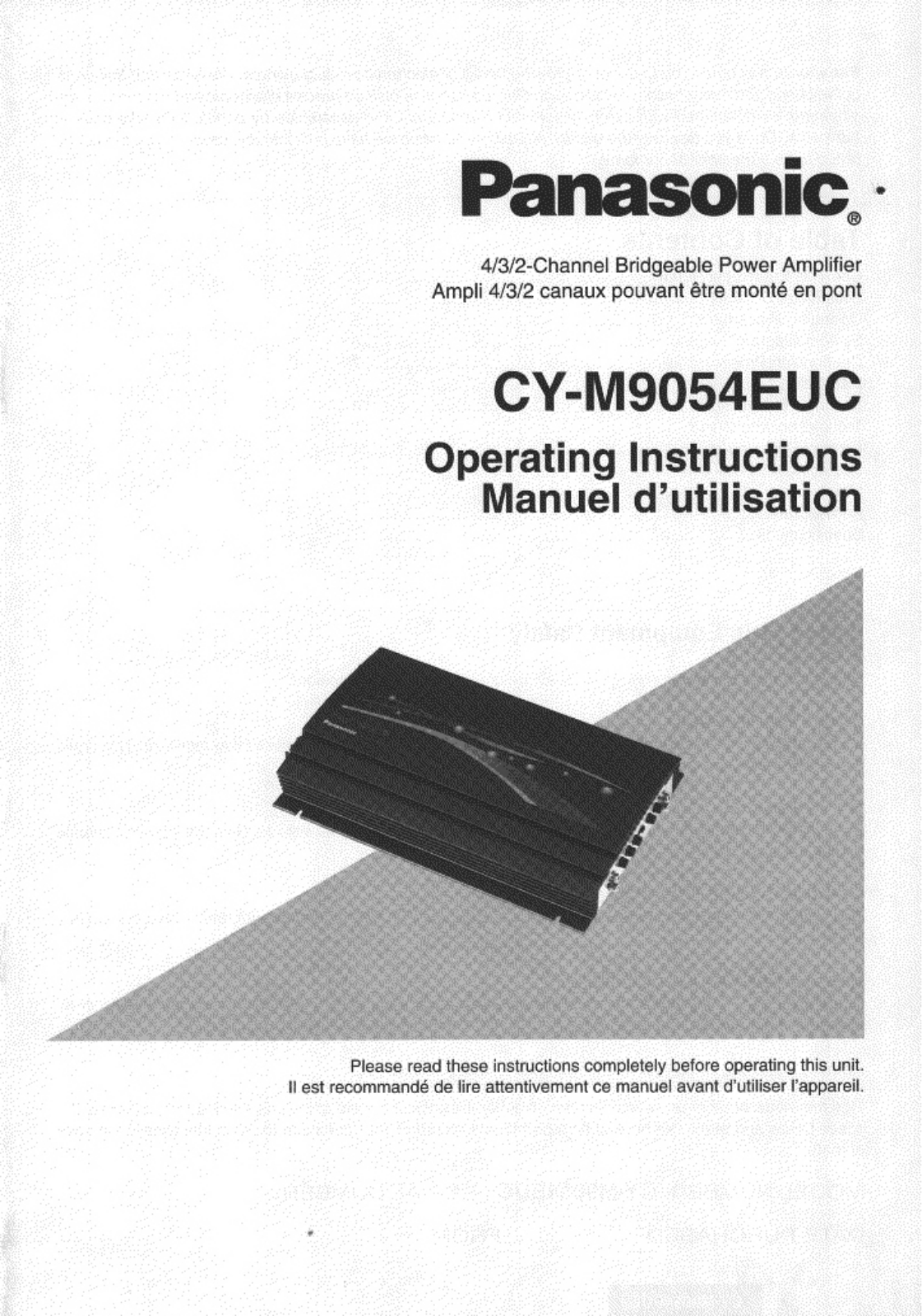 Panasonic CY-M9054EUC User Manual