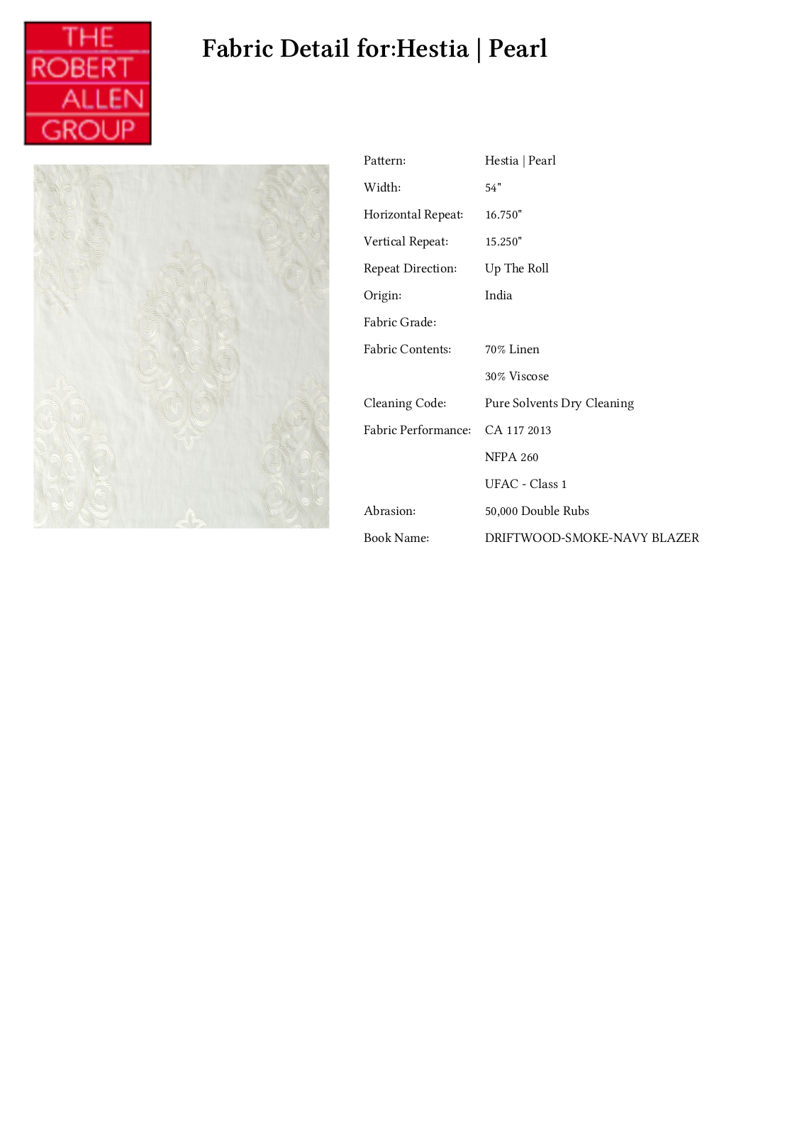 Robert Allen RALF2071 Specifications - ManualMachine.com