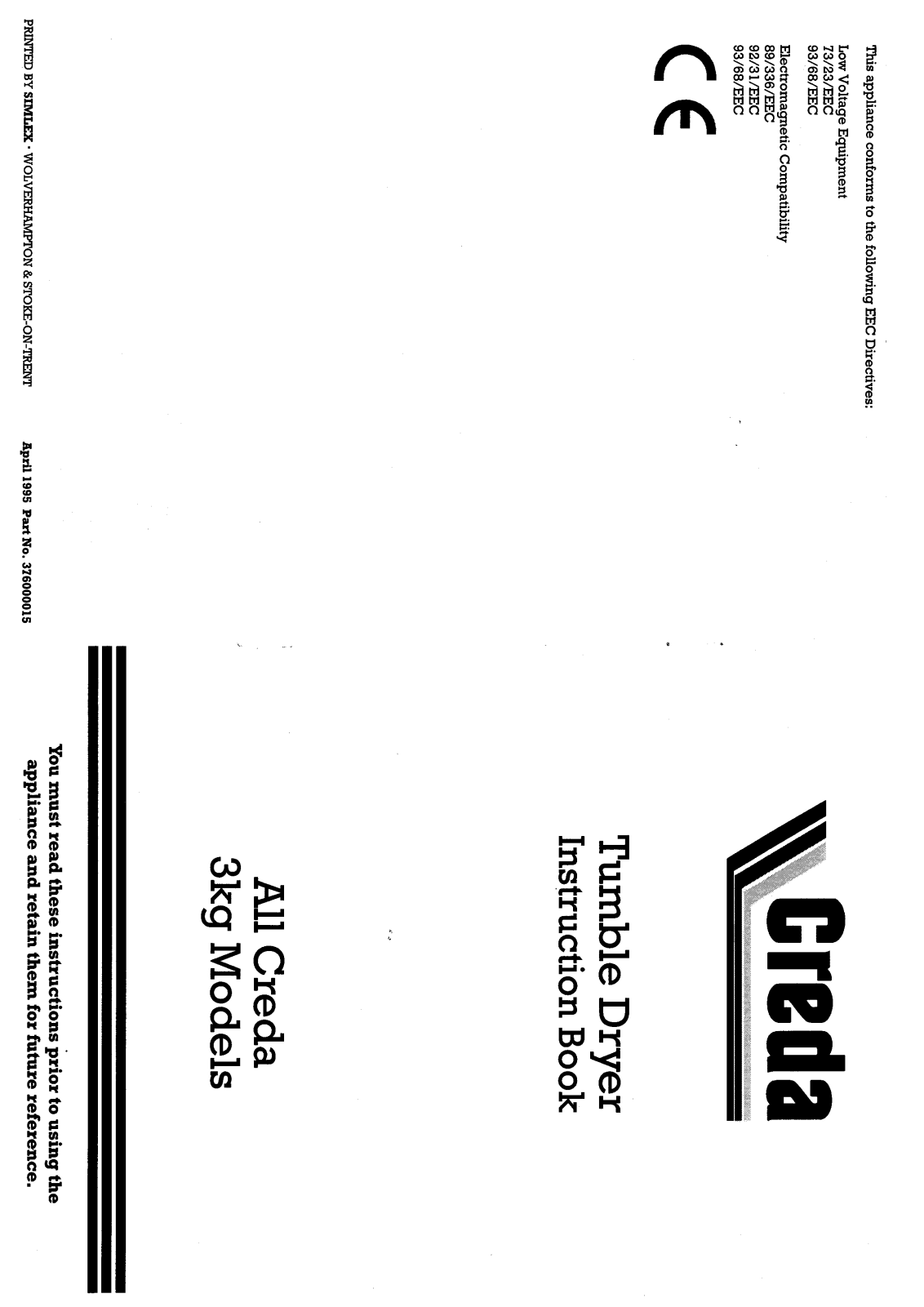 Creda HB373 User Manual