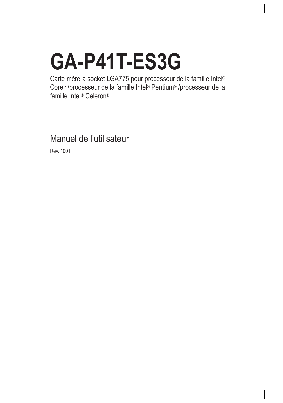 GIGABYTE GA-P41T-ES3G User Manual