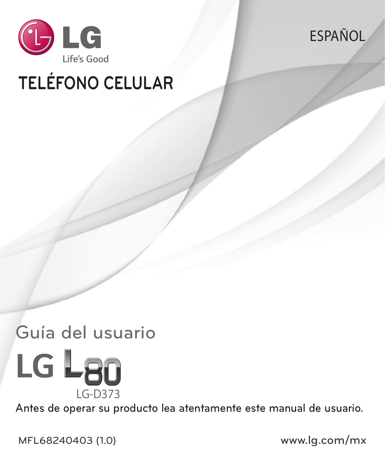 LG LGD373 Owner's manual