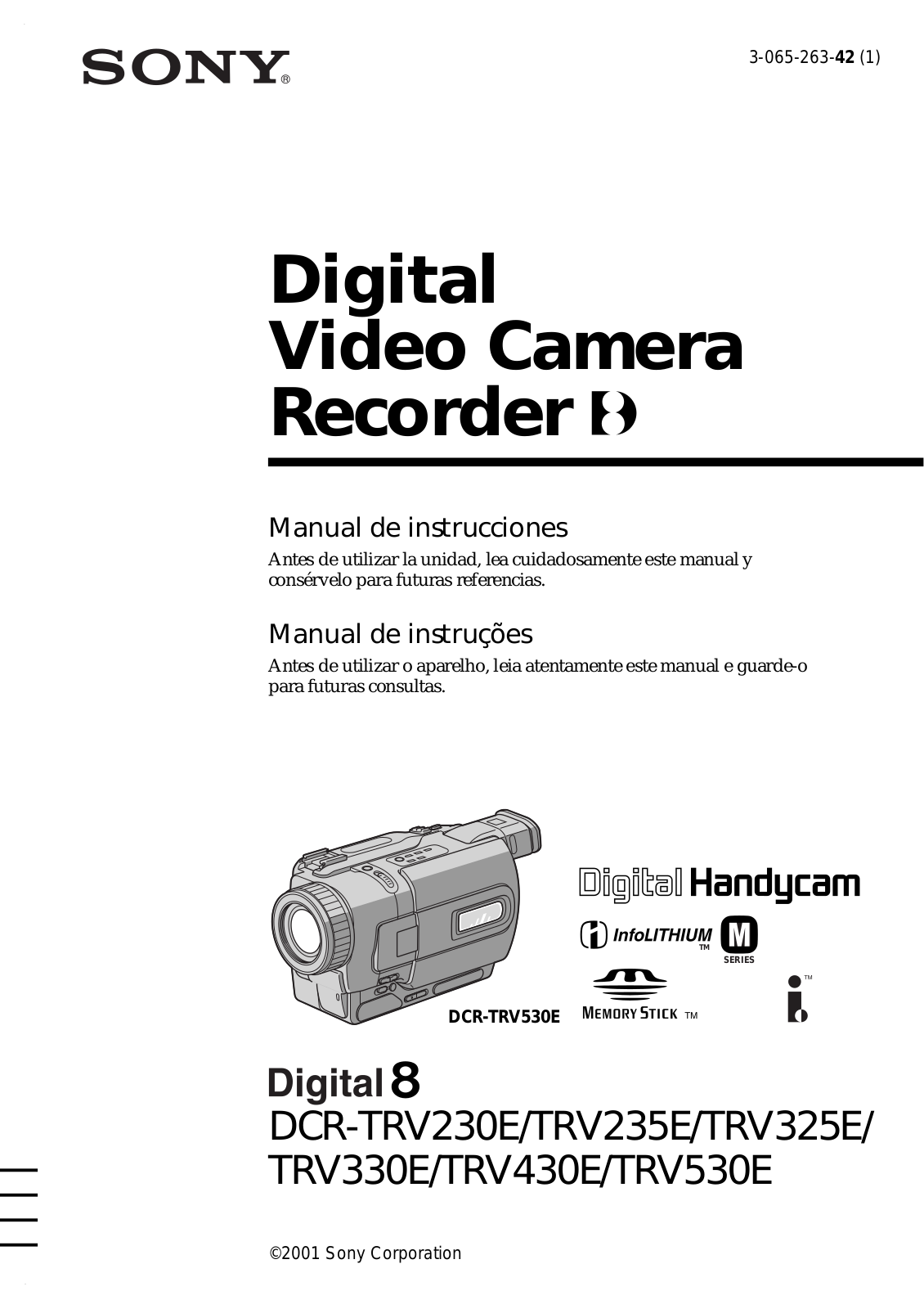 Sony DCR-TRV430E, DCR-TRV330E, DCR-TRV325E, DCR-TRV235E, DCR-TRV230E User Manual