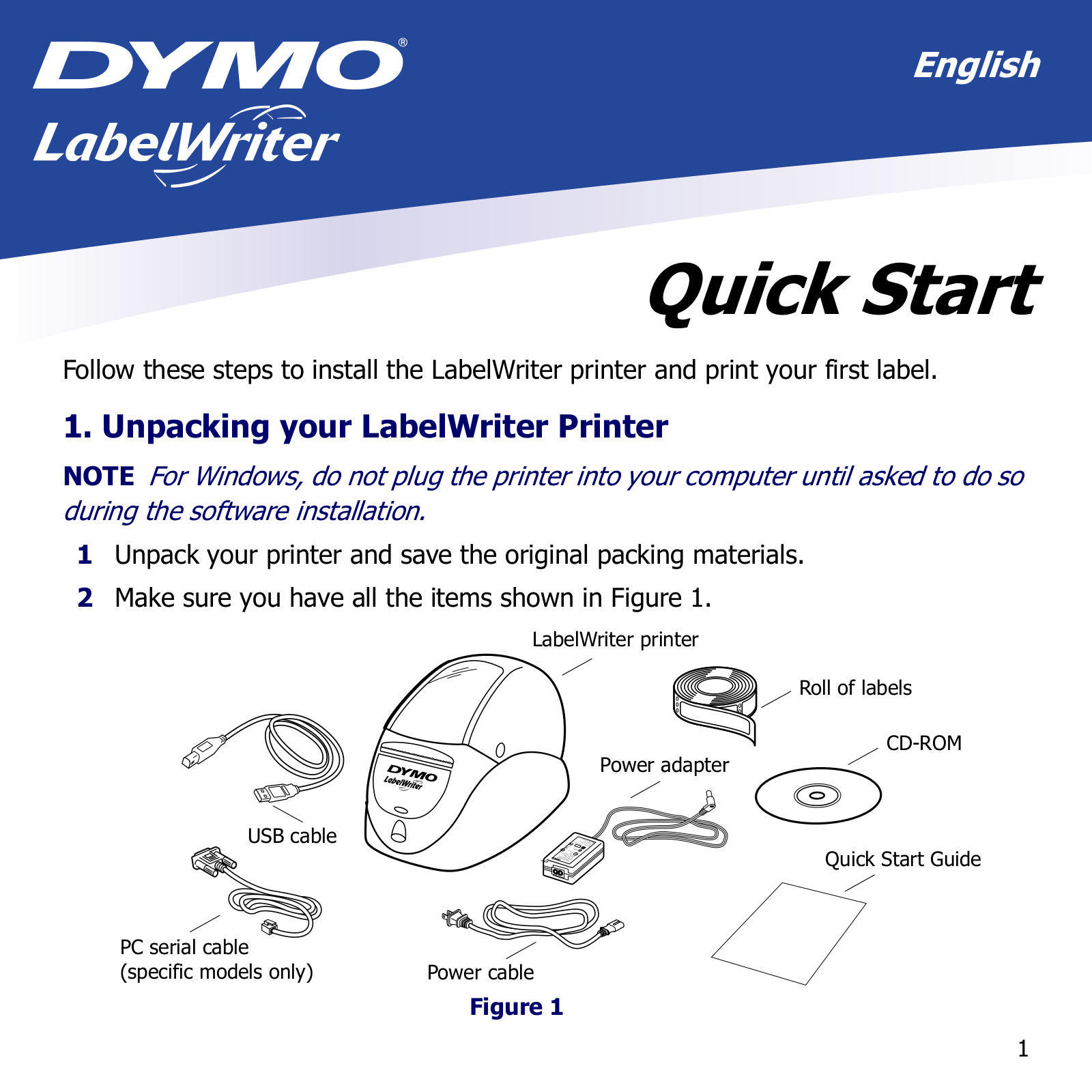 Dymo TESA2 -2401000 User Manual