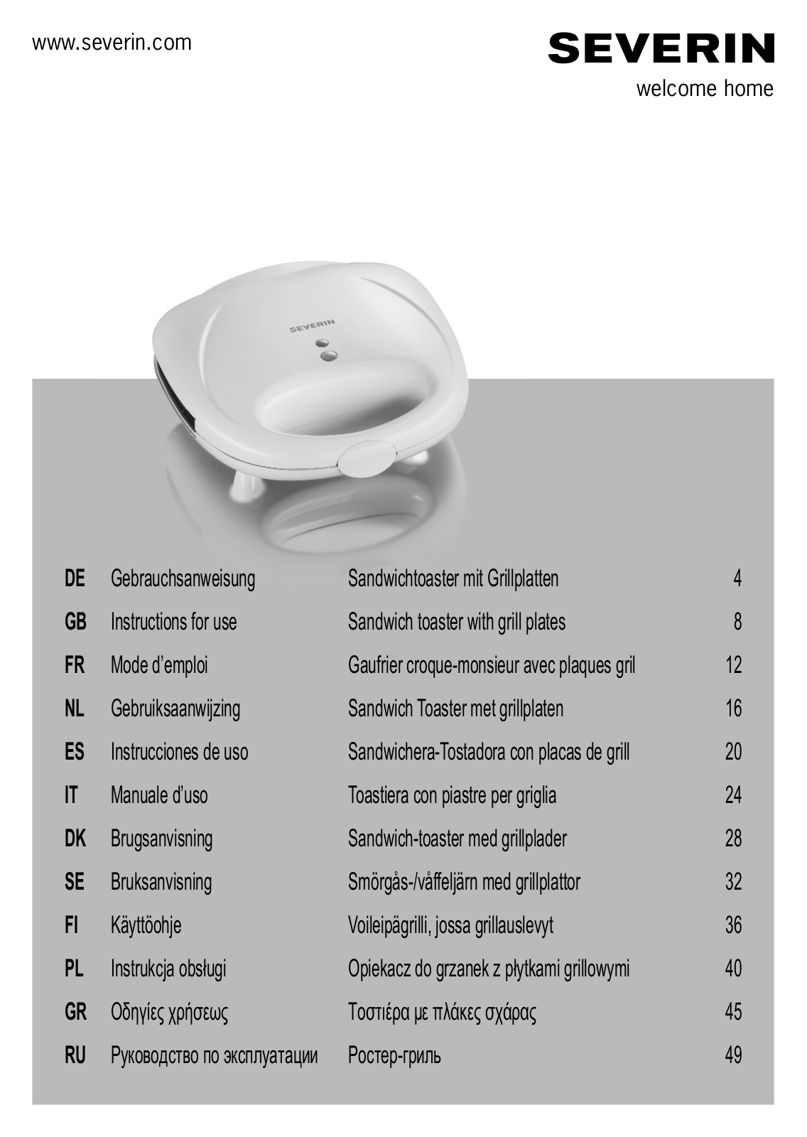 Severin SA 2967 User Manual