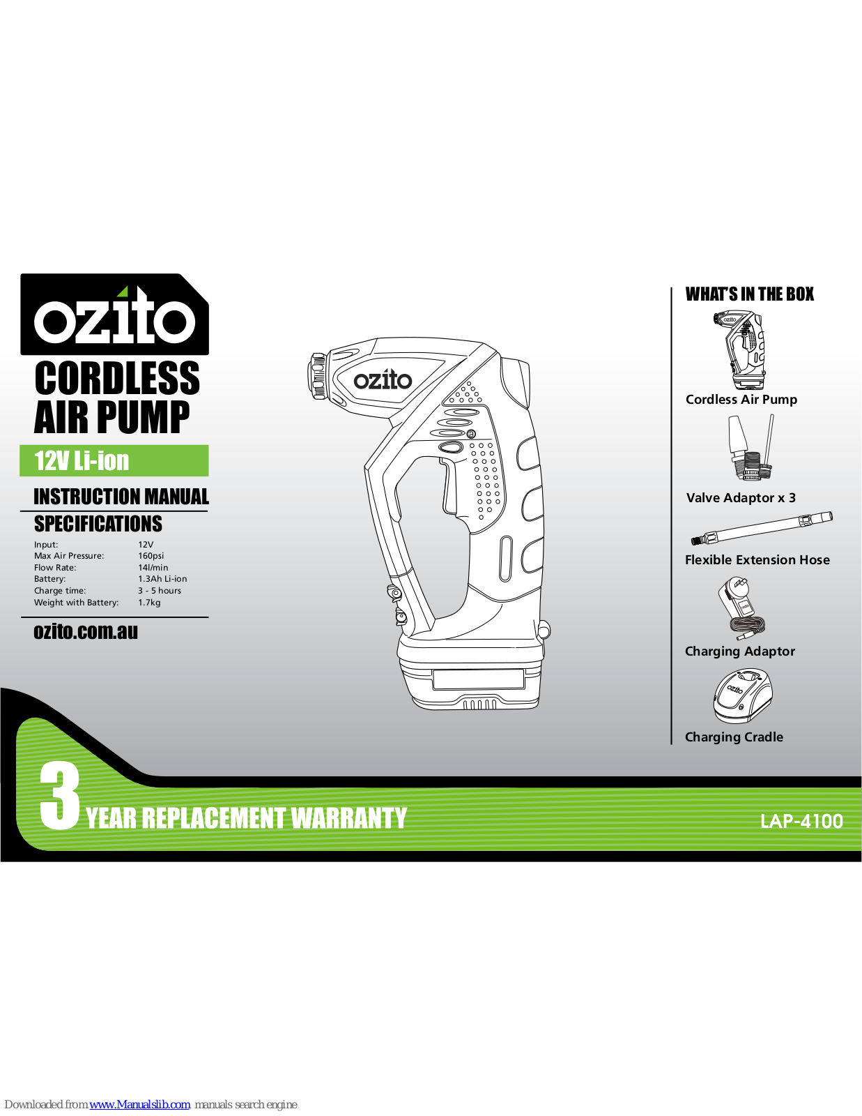 Ozito LAP-4100 Instruction Manual