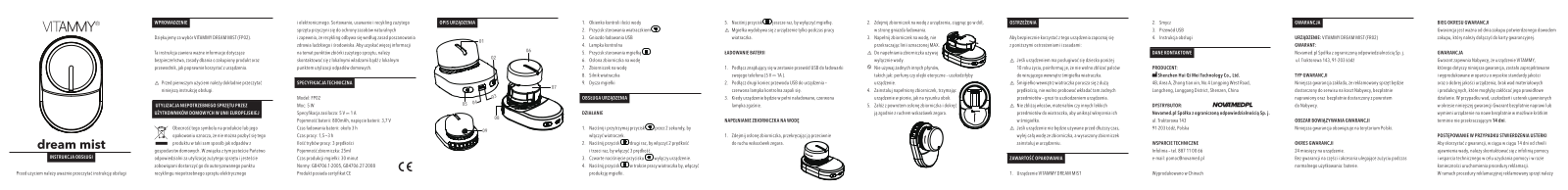 VITAMMY Dream Mist, fp02 User guide - ManualMachine.com