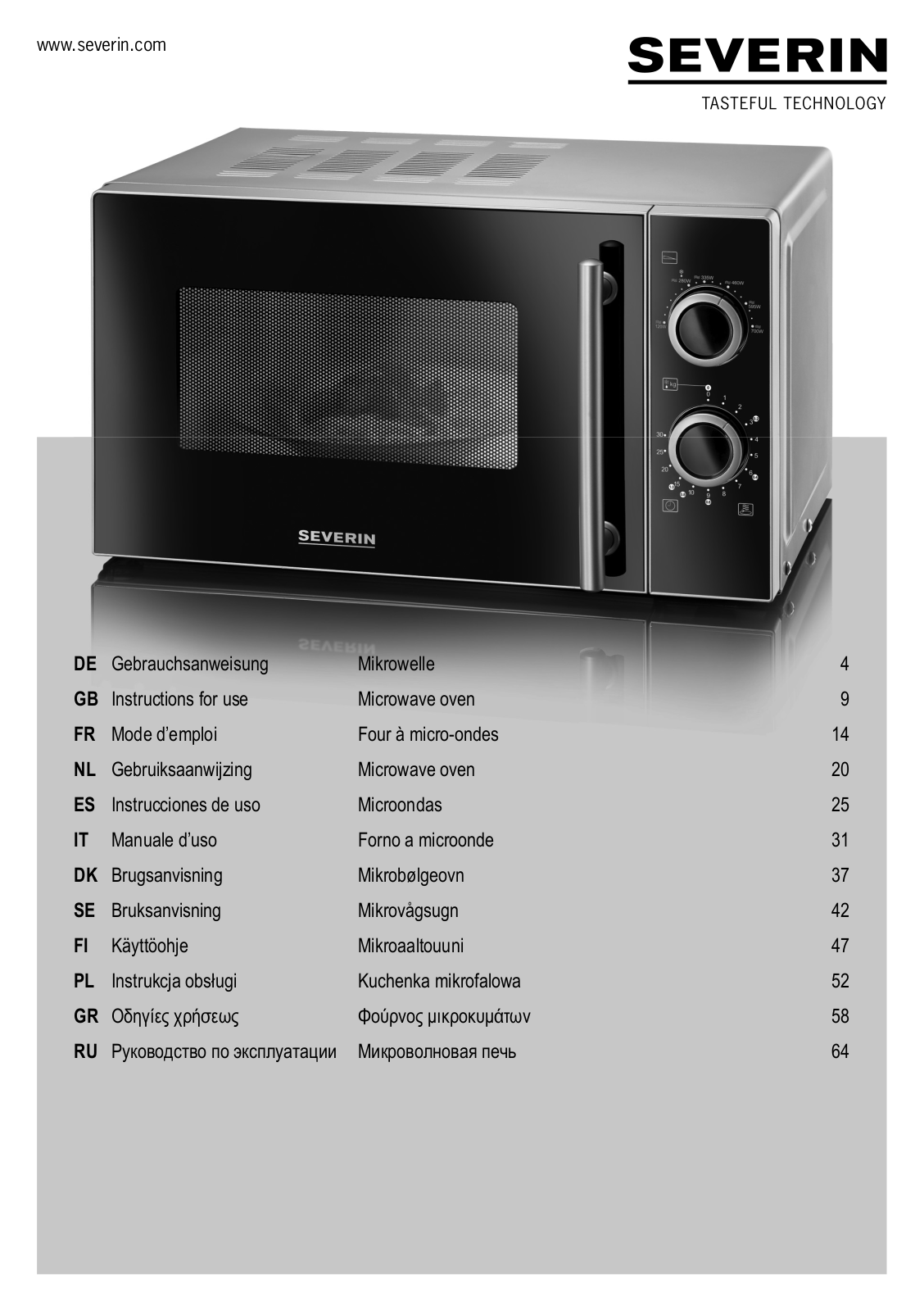 SEVERIN MW 9721 User guide - ManualMachine.com