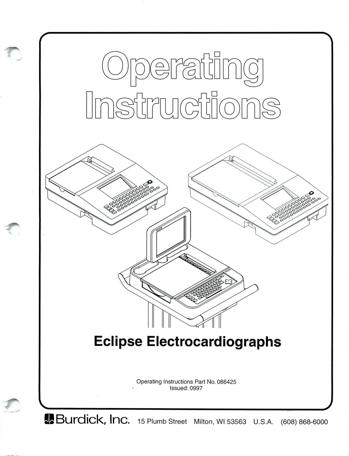 Burdick Eclipse ECG User manual - ManualMachine.com
