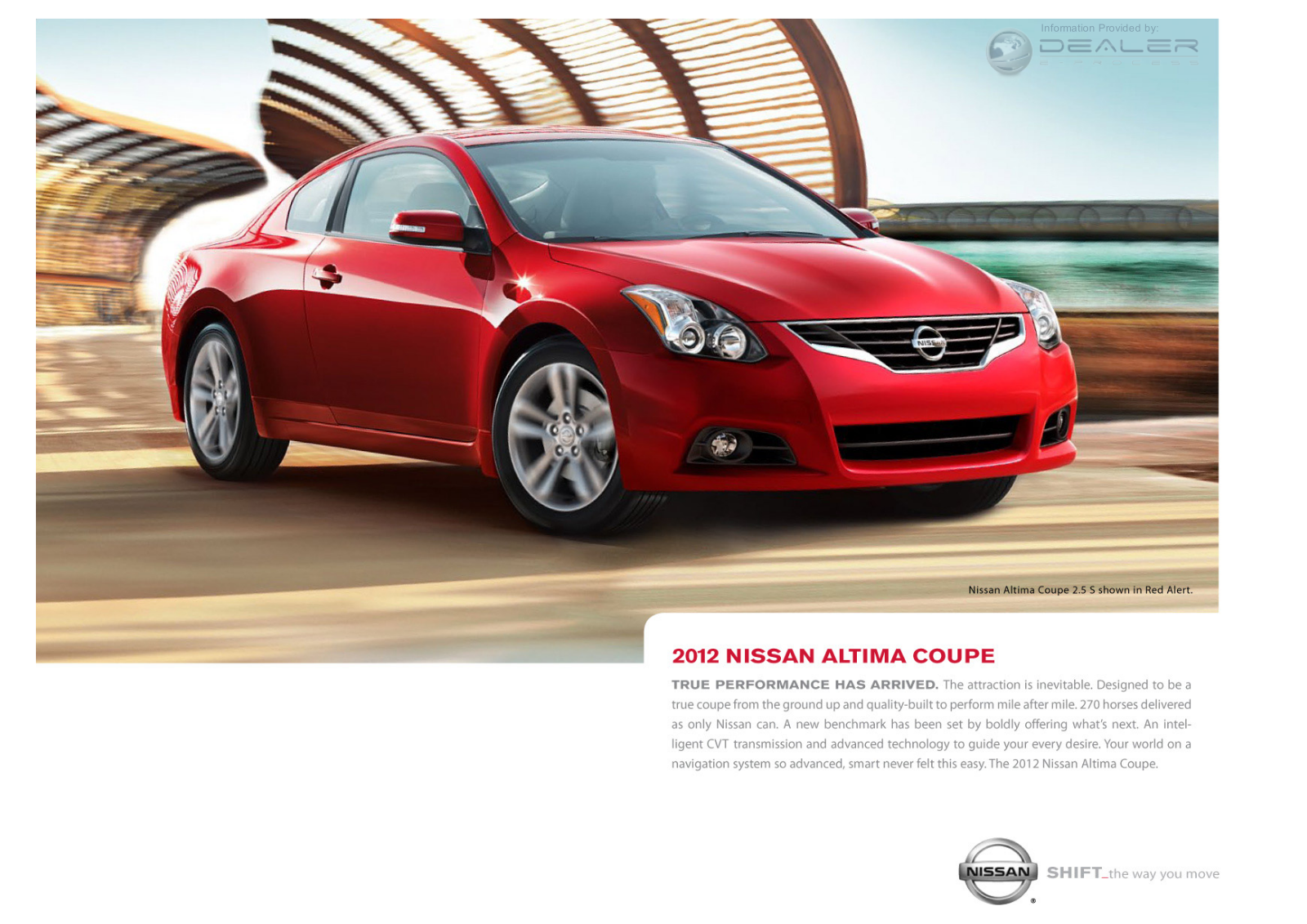 Nissan Altimacoupe 2012 Owner's Manual