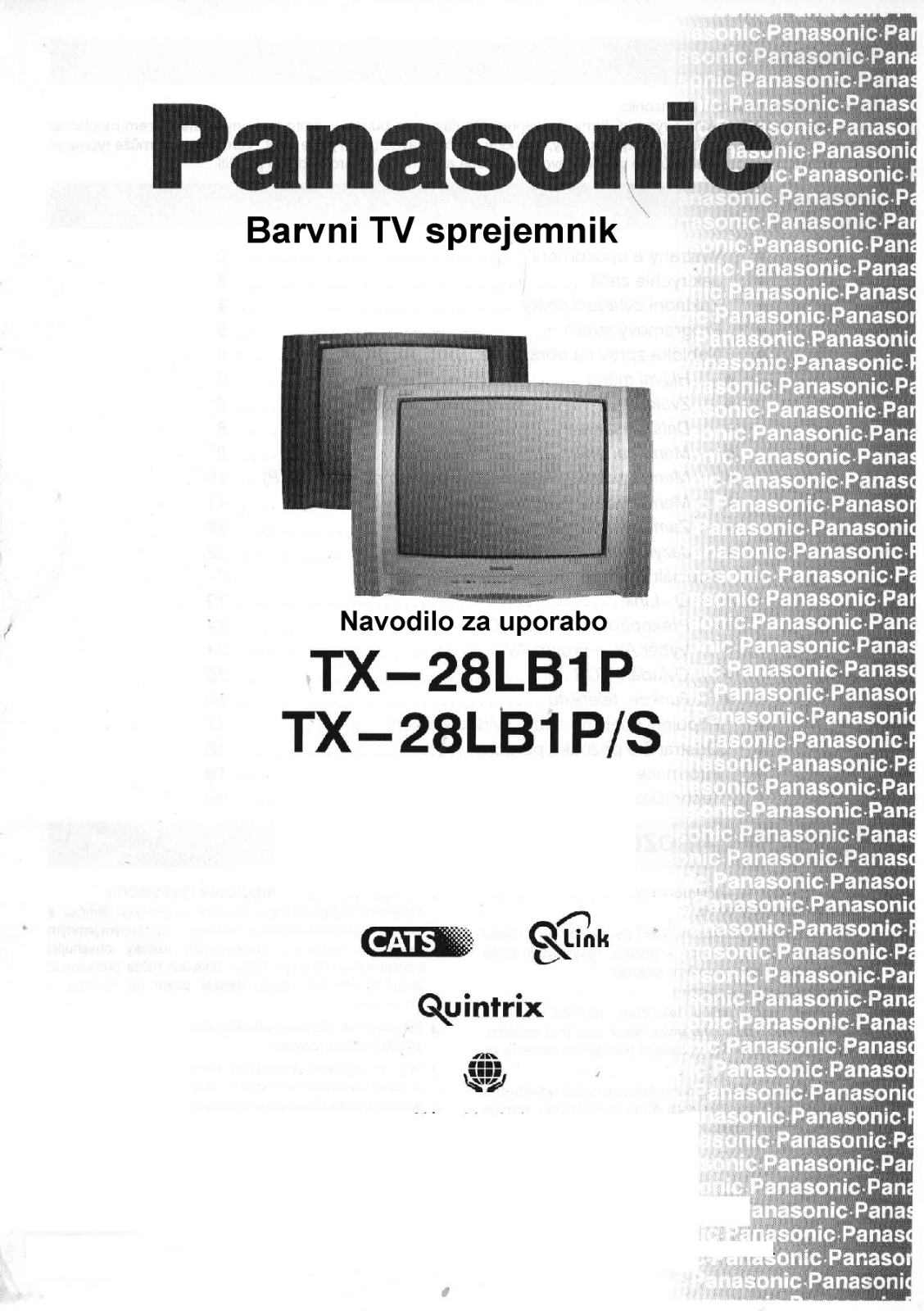 Panasonic TX-28LB1P, TX-28LB1PS User Manual