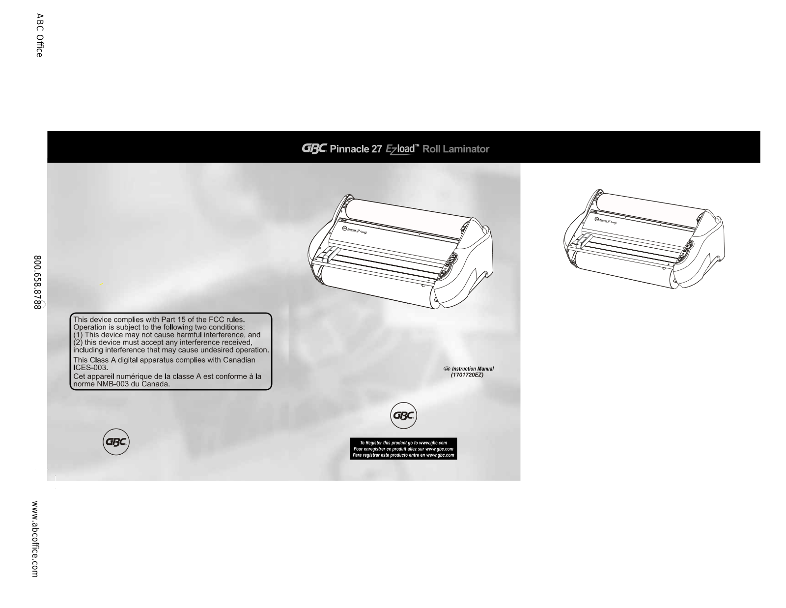 GBC Ezload Pinnacle 27 User Manual