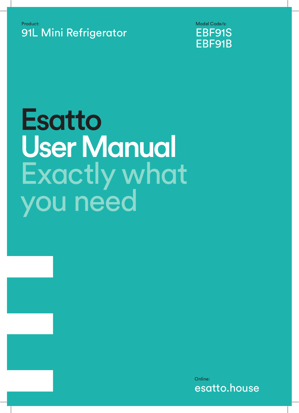 Esatto EBF91B User Manual