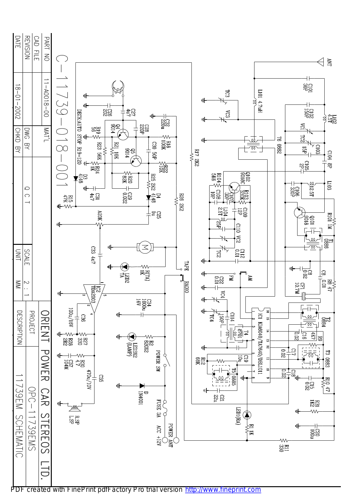 VITEK VT-3620 SCHEMATIC 1