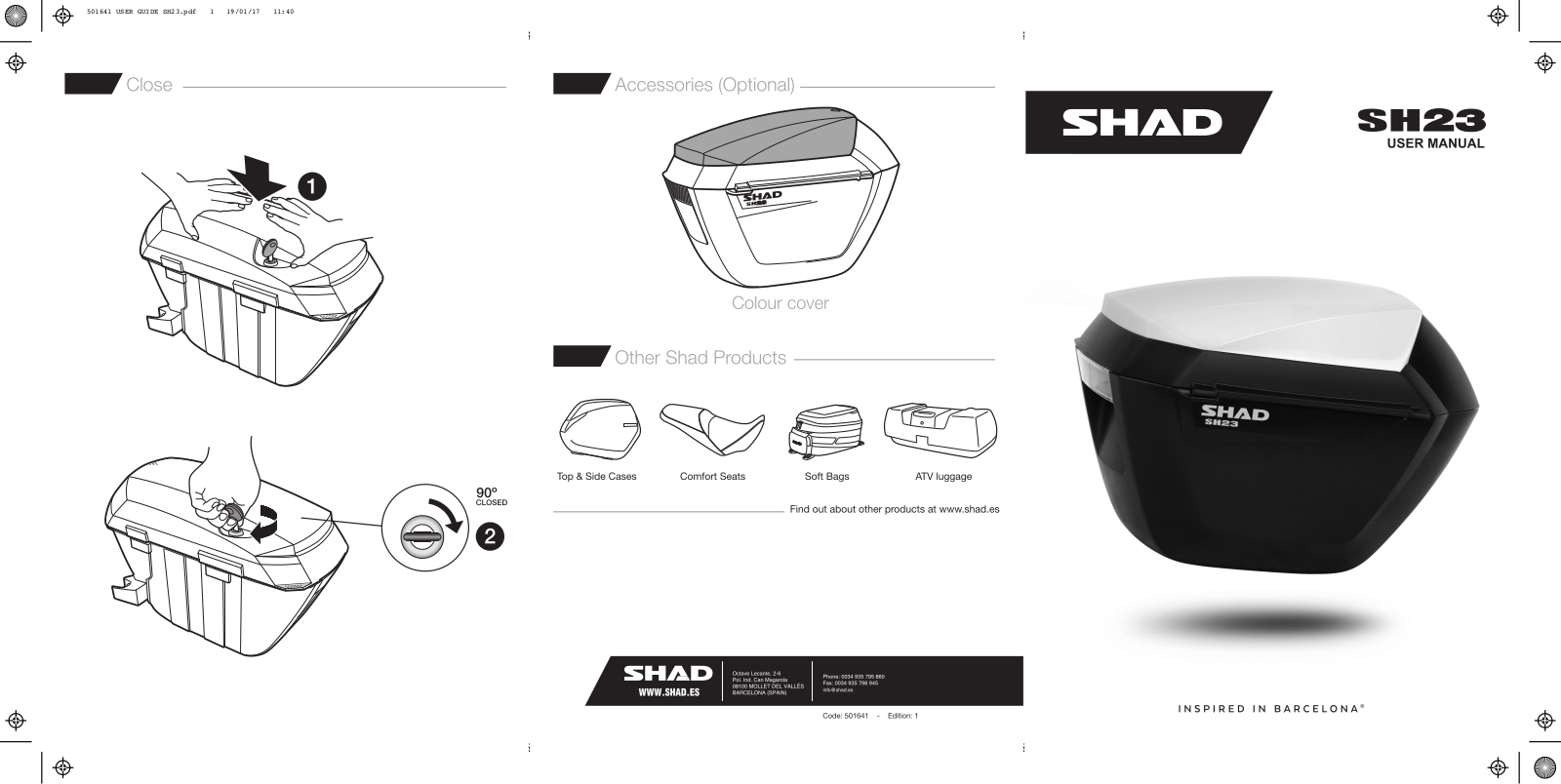Shad SH23 Manual