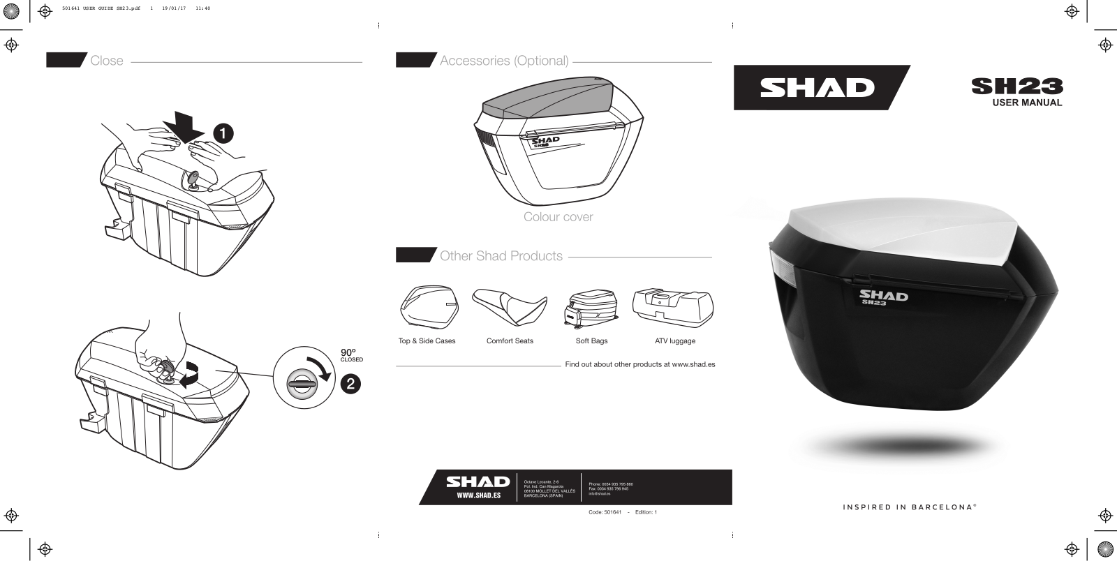 Shad SH23 User Manual