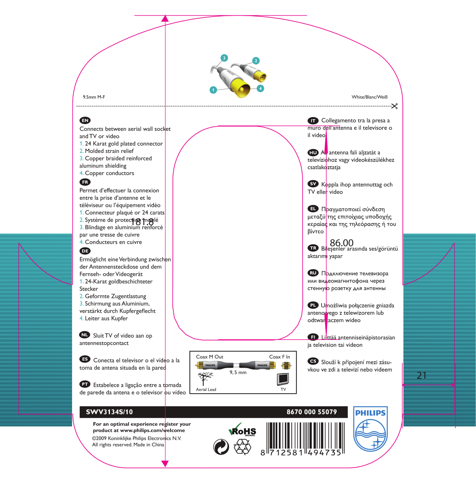 Philips SWV3134S/10 Instructions manual