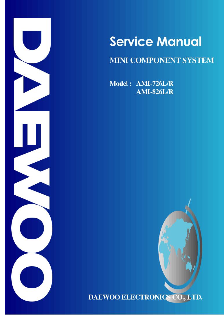 Daewoo AMI-726L, AMI-826L Service Manual