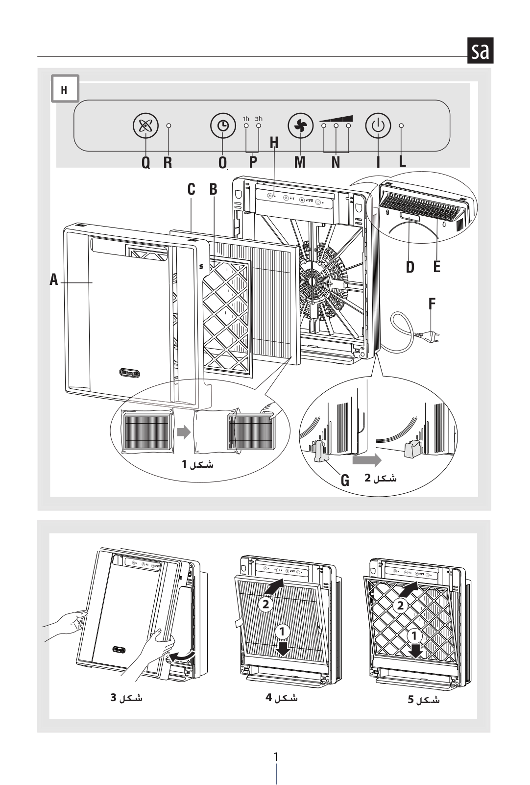 Delonghi AC75 Instruction manuals