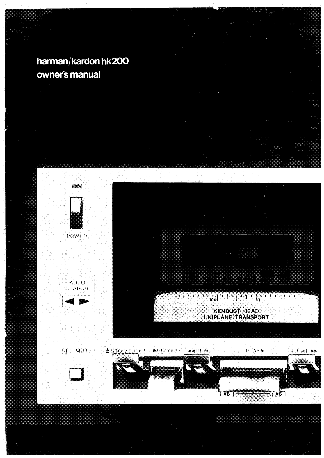 Harman kardon HK200 User Manual