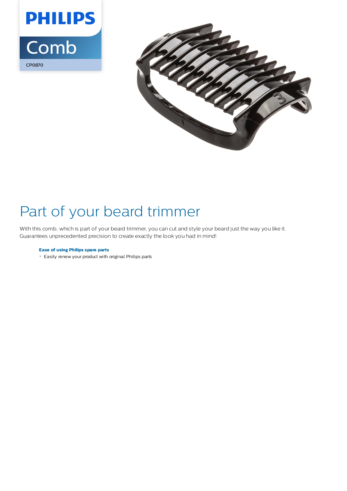 Philips CP0870/01 leaflet - ManualMachine.com