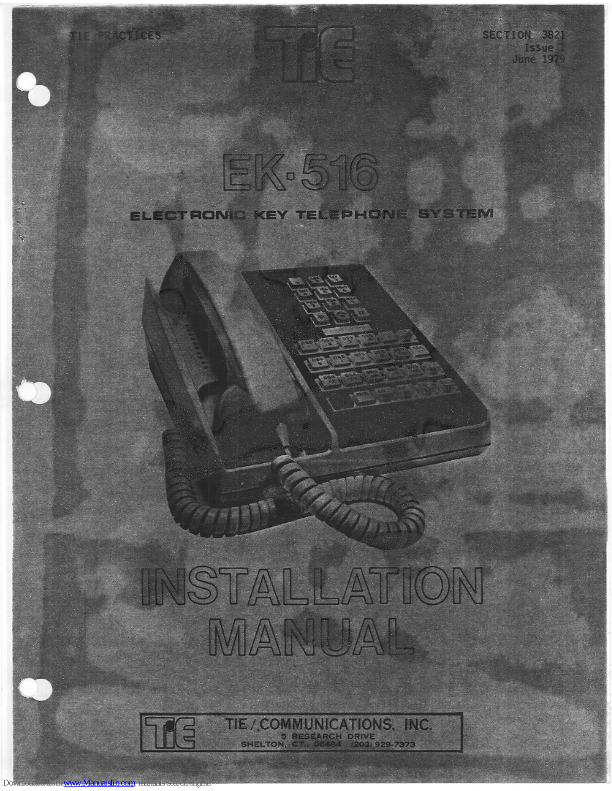 TIE EK-516 Installation Manual