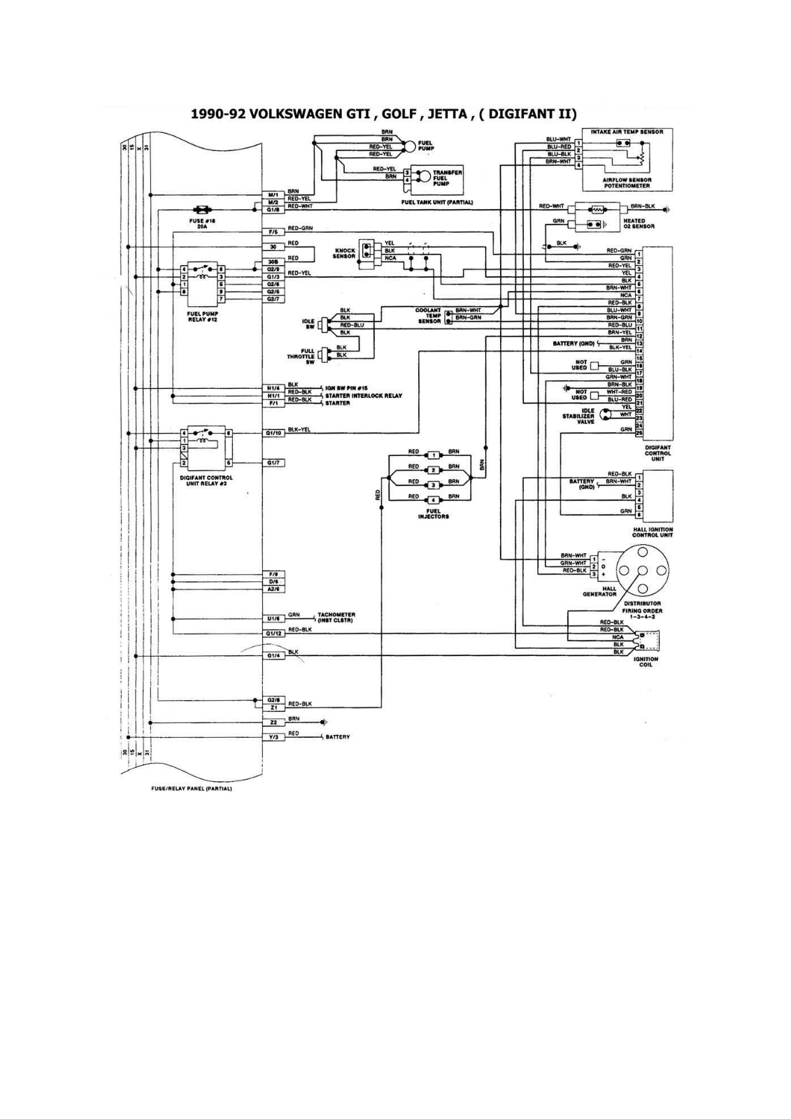 Volkswagen Cabriolet 23-34 Esqvw21 Diagram