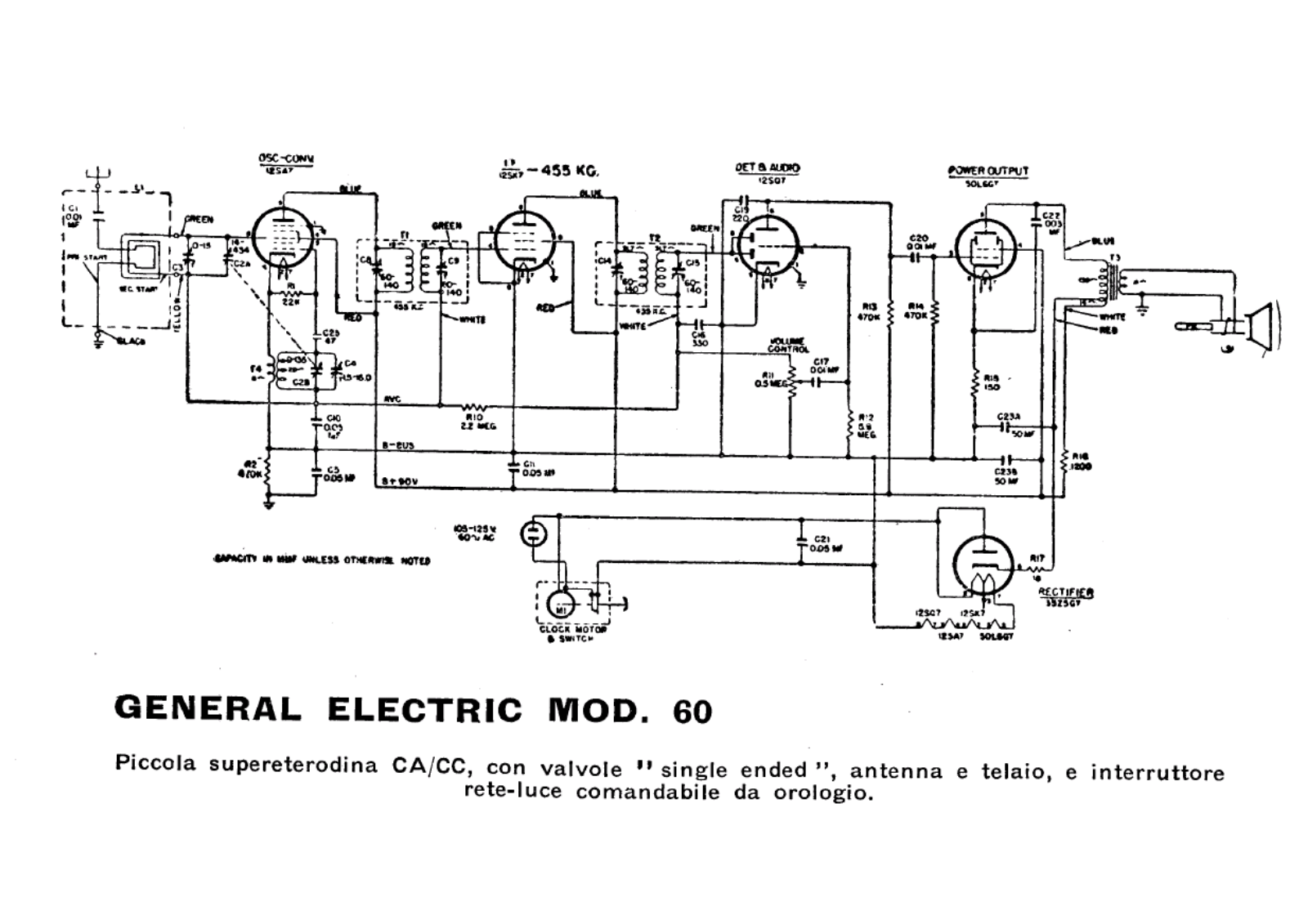 General Electric 60 schematic