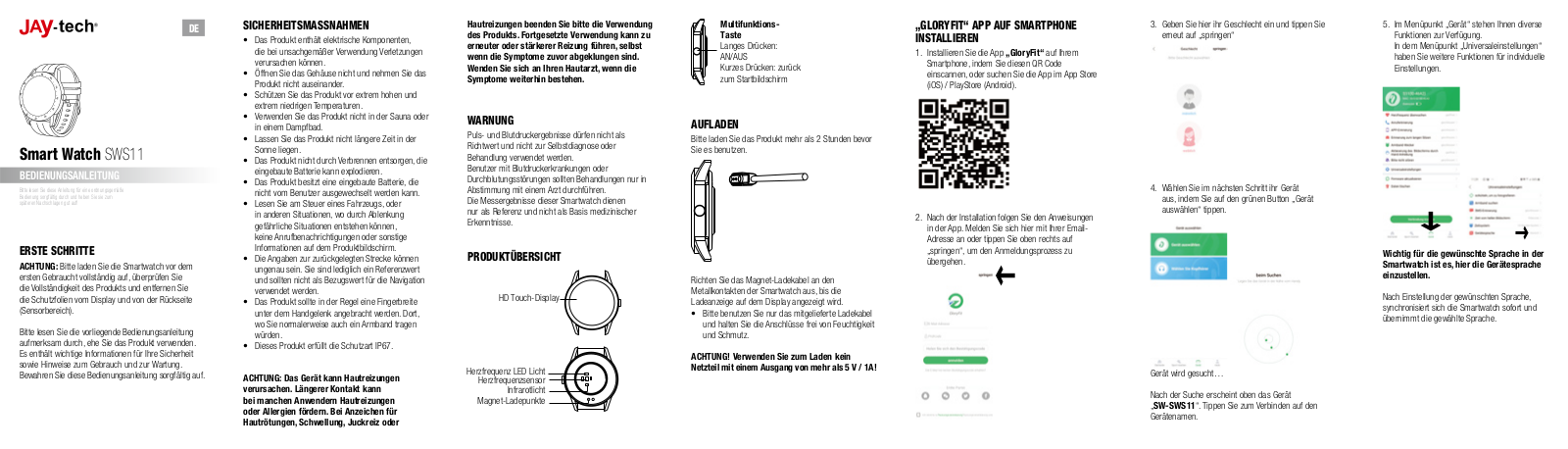 JayTech SWS11 User guide