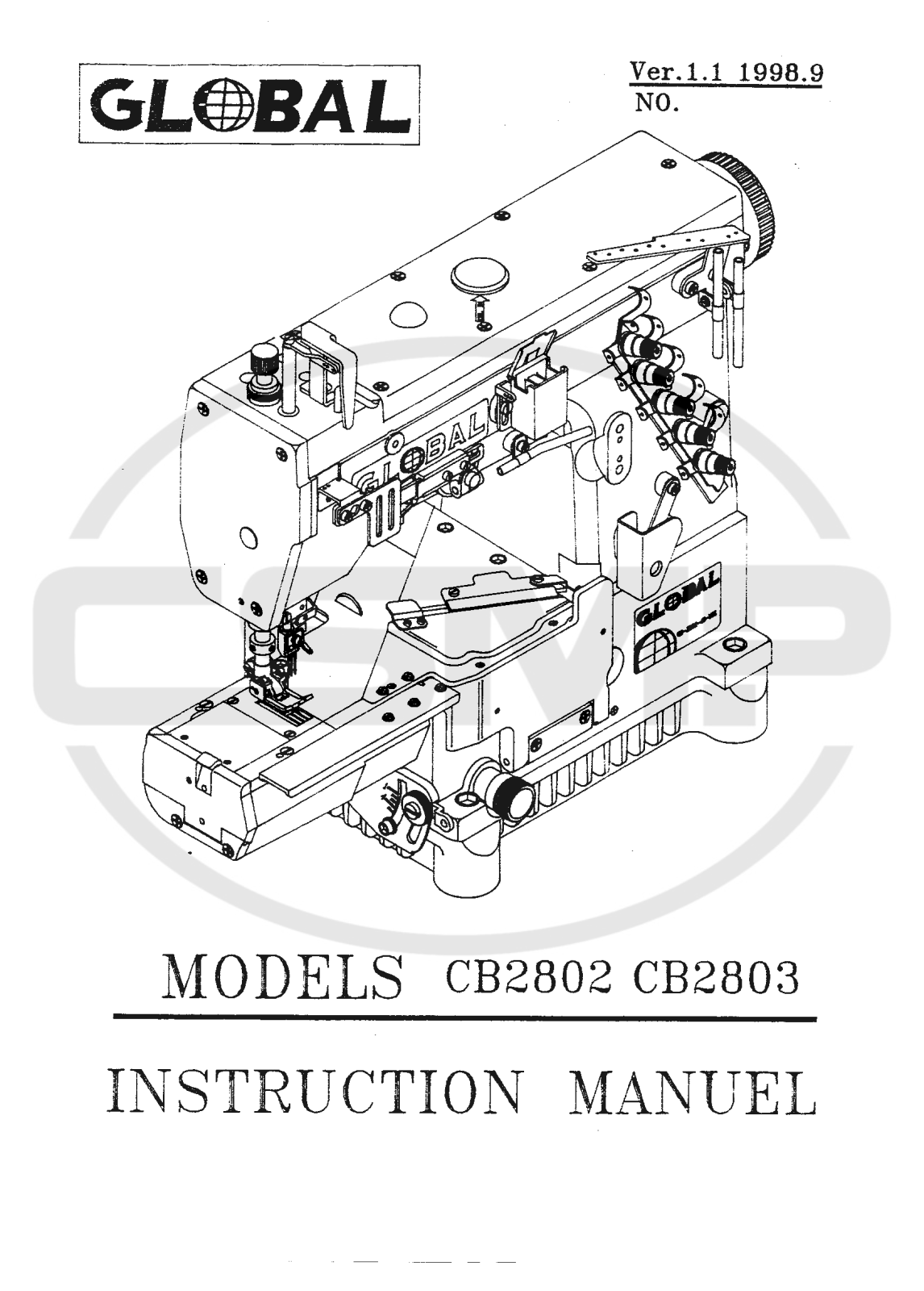 Global CB-2802, CB-2803 Parts Book