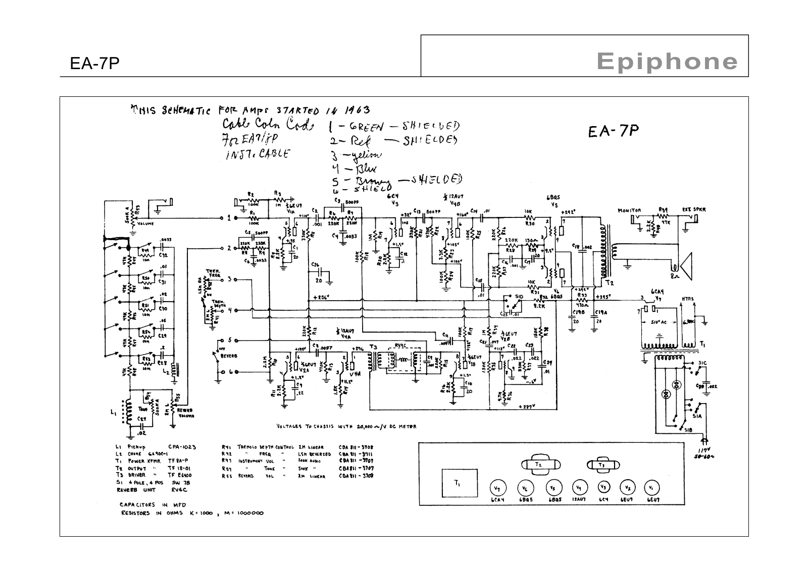 Gibson ea7p schematic