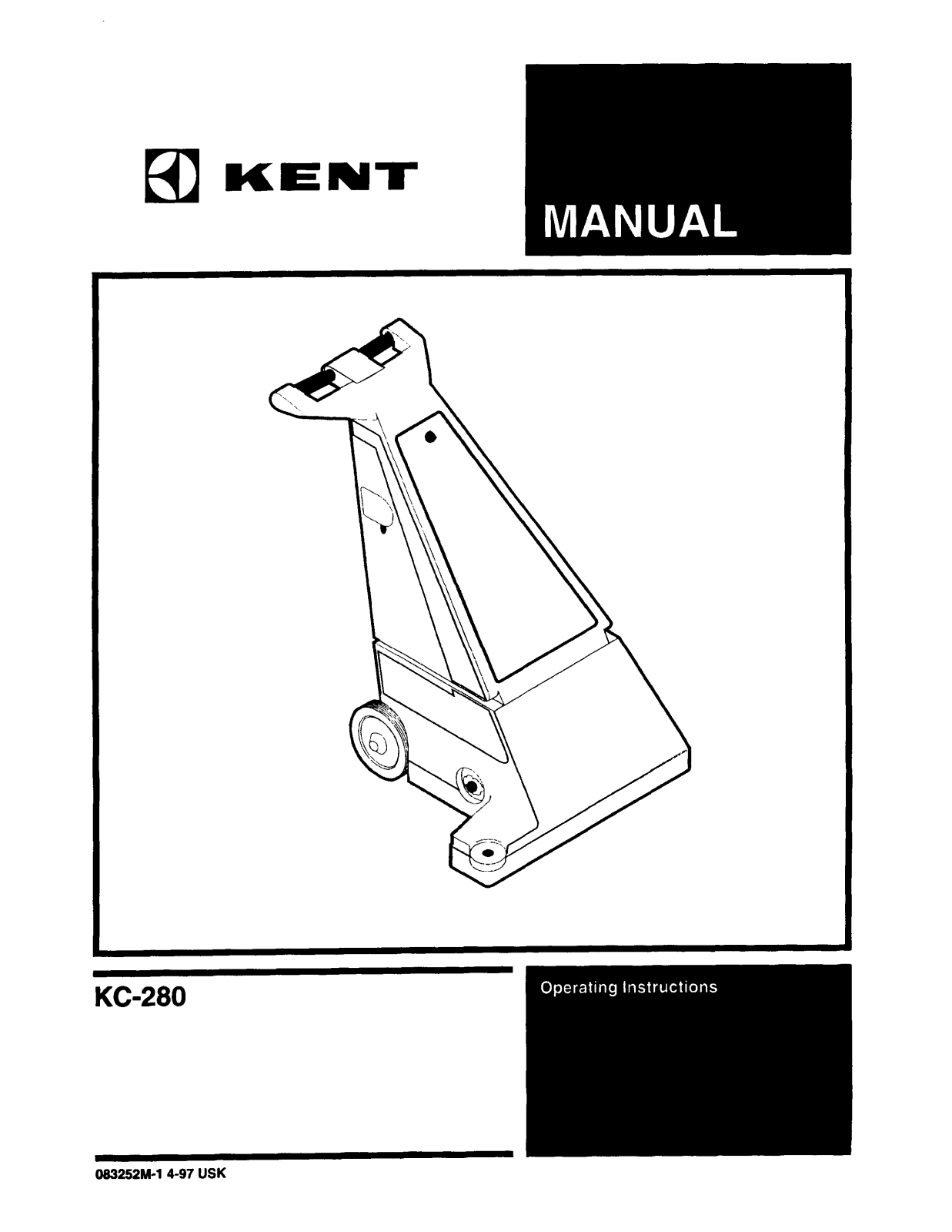 Kent Euroclean KC-280 Operation Manual