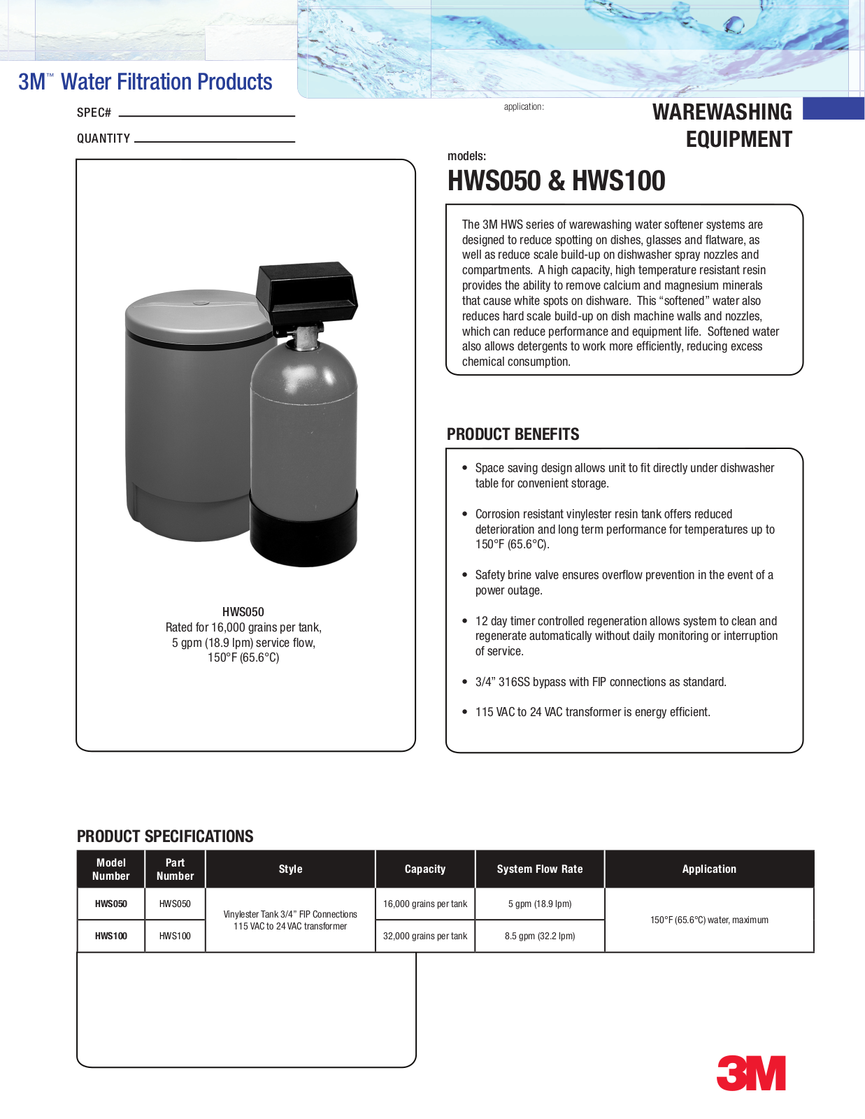 3M HWS050 User Manual