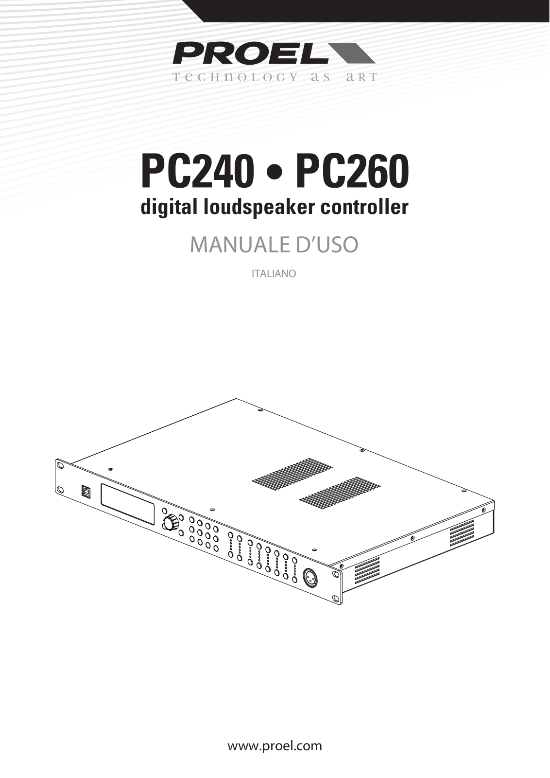 Proel PC260, PC240 USER’S MANUAL