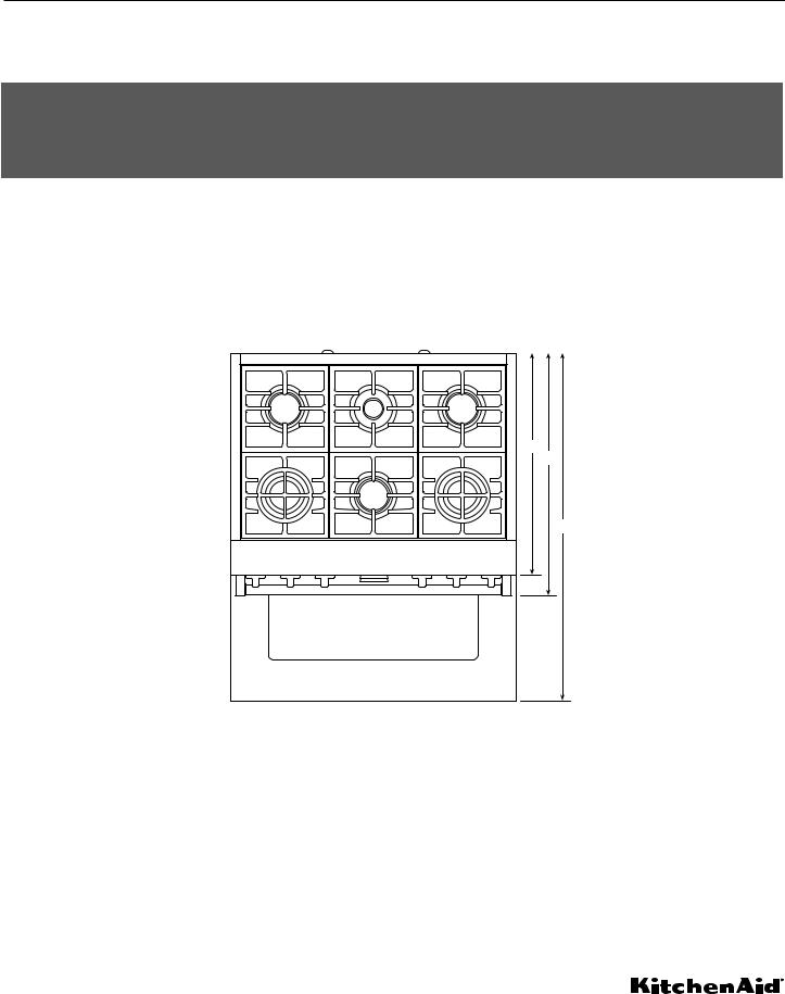 KitchenAid KFGC558JSS, KFDC558JAV, KFDC506JBK, KFGC506JAV, KFDC500JSS Dimensions Guide