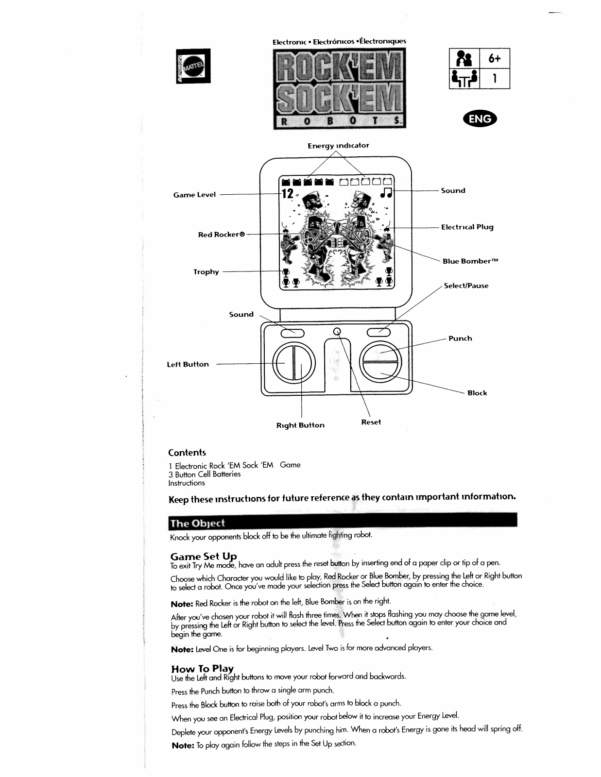 Fisher-Price B4289 Instruction Sheet