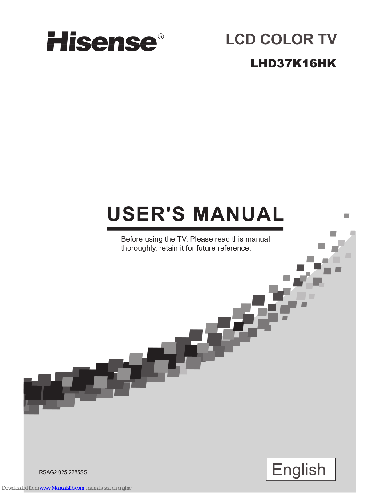 Hisense LHD37K16HK User Manual