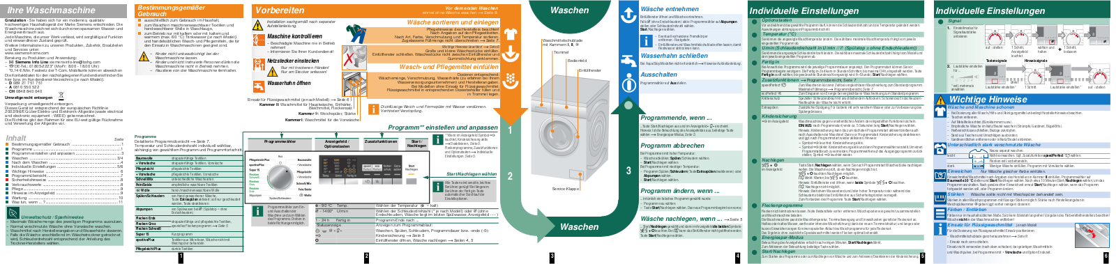 Siemens WM14Q4D1, WM14Q4ED User Manual