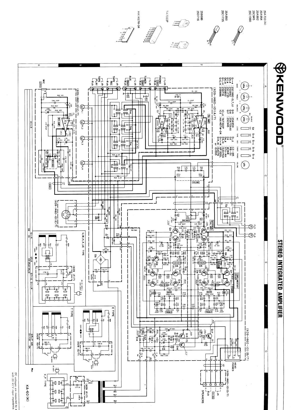 Kenwood KA-60 Schematic