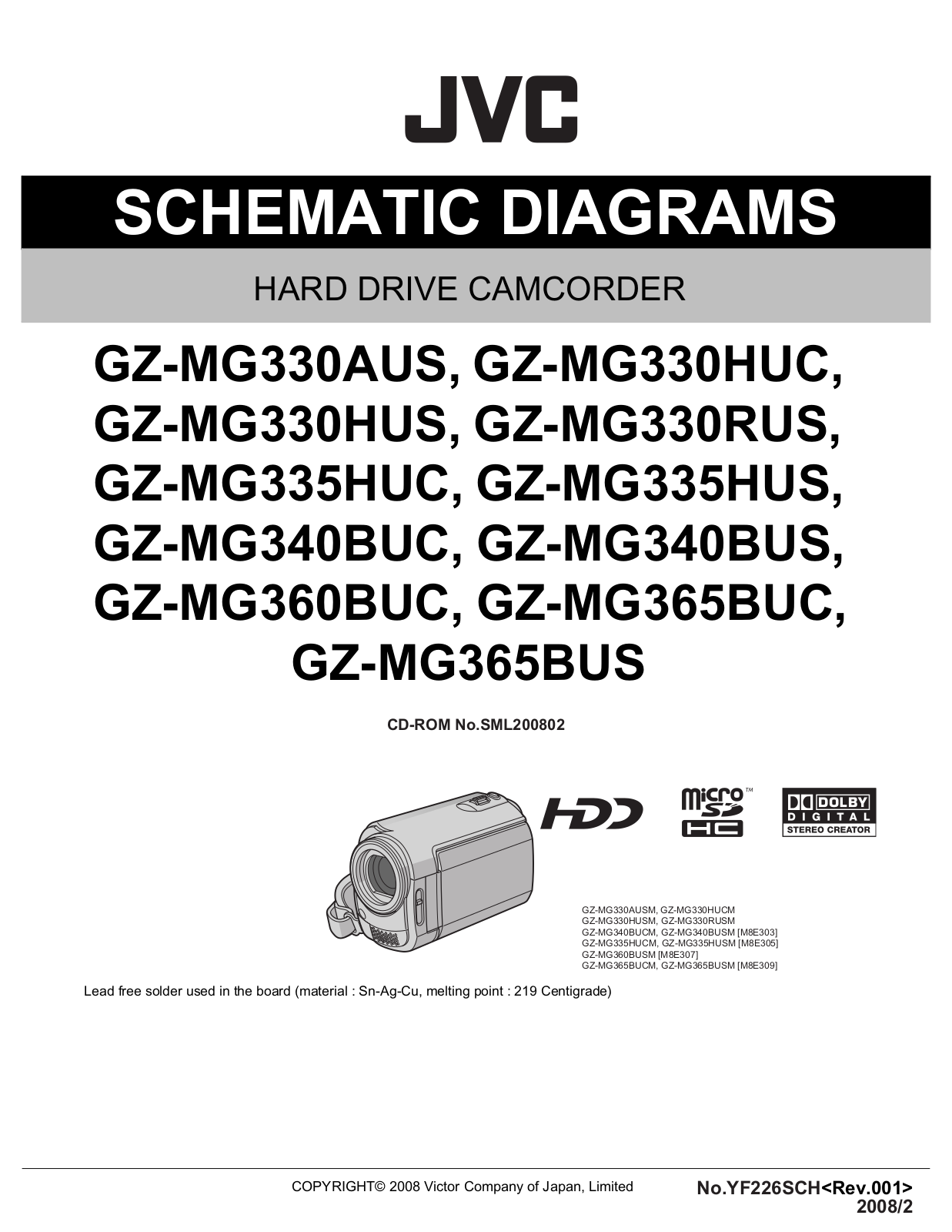 JVC GZ-MG330AUS, GZ-MG365BU, GZ-MG330HUC, GZ-MG330HUS, GZ-MG330RUS Diagram