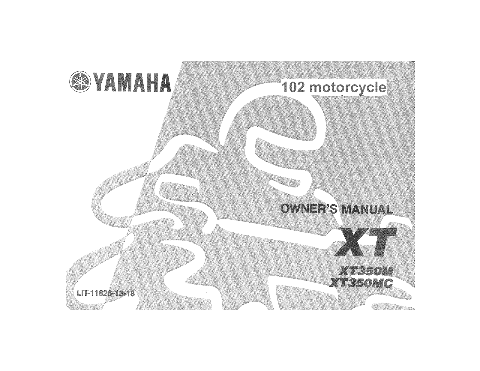 Yamaha XT350MC, XT350M User Manual