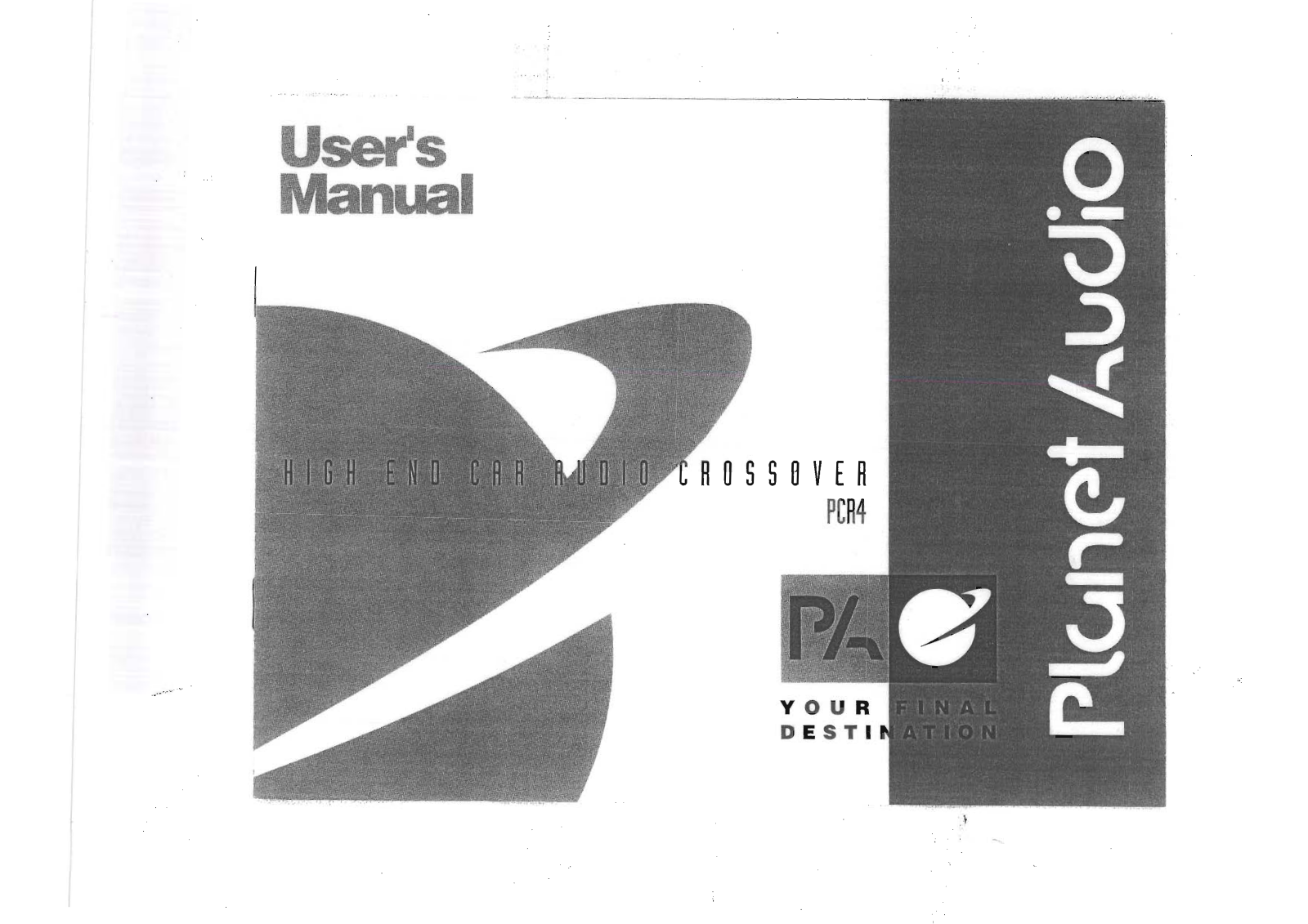 Planet Audio PCR4 Users Manual