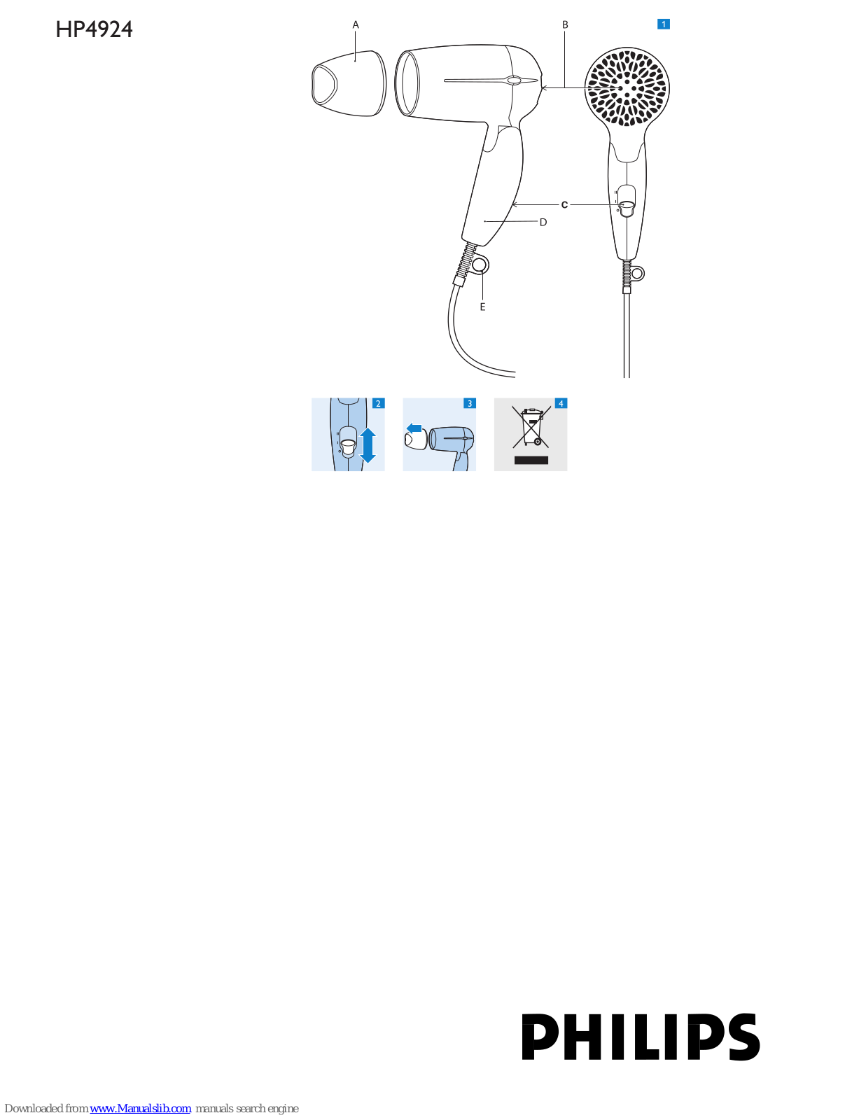 Philips HP4924/00, HP4924 User Manual