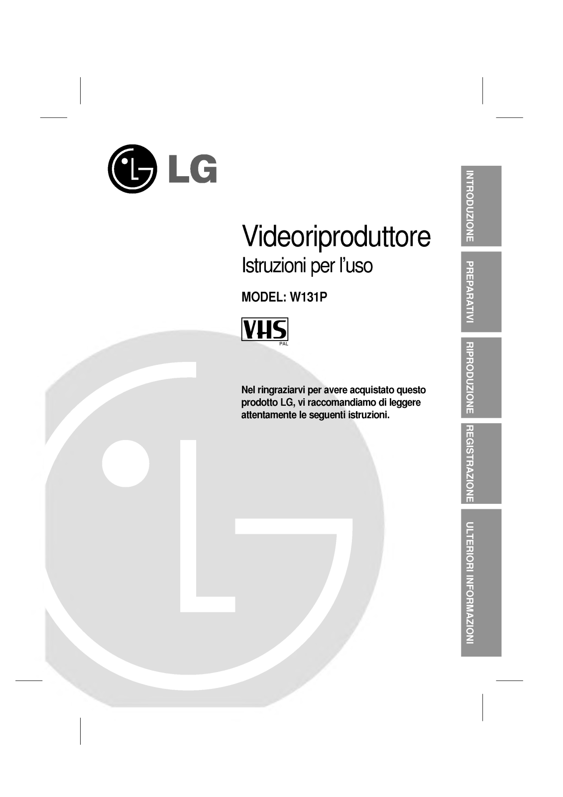 Lg W131P User Manual