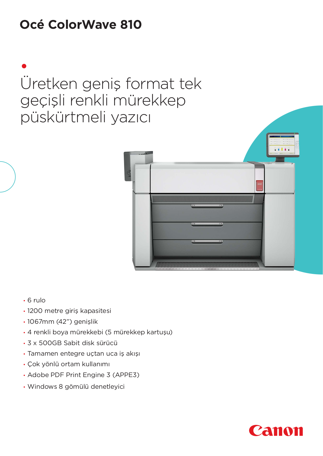 Canon OCE COLORWAVE 810 BROCHURE