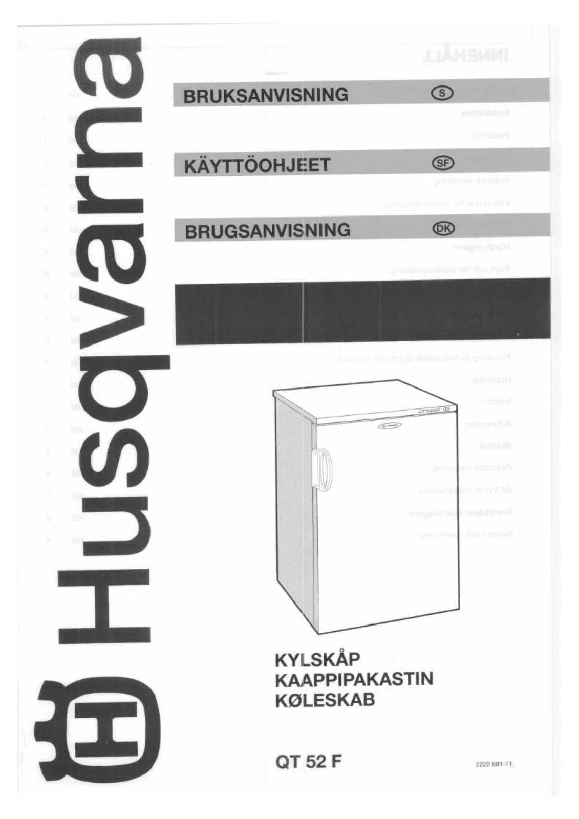 Husqvarna QT52F User Manual