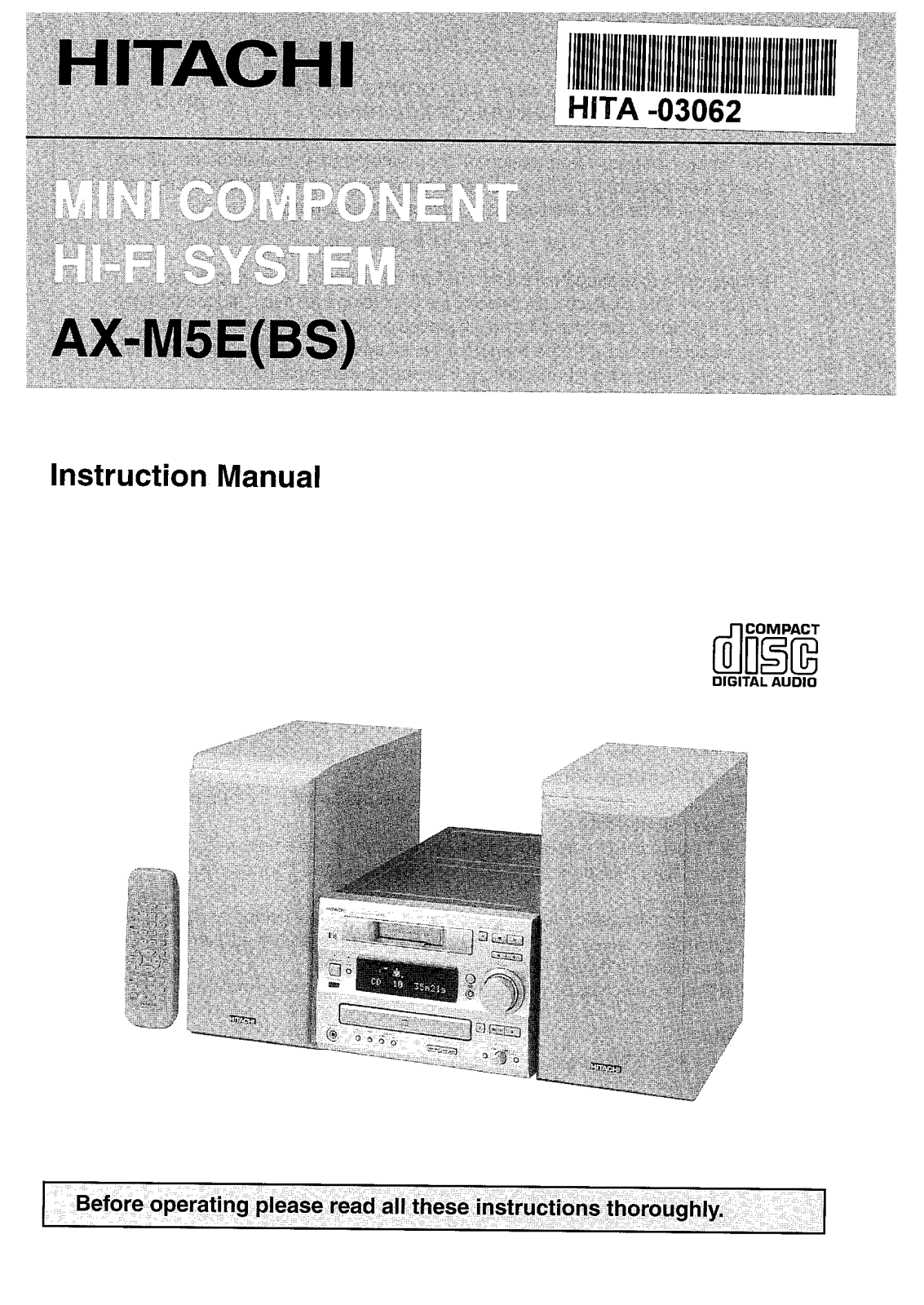 Hitachi AXM5EBS User Manual