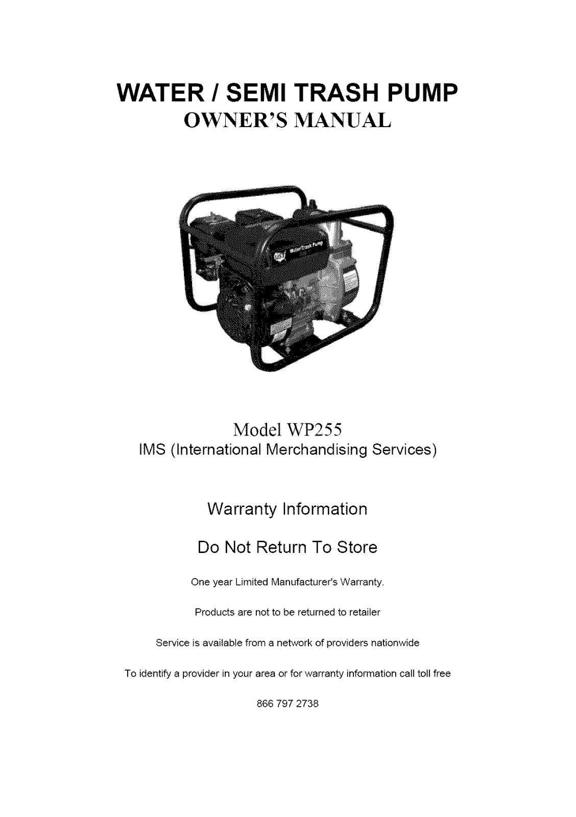Pro Source WP255, WP255 Owner’s Manual - ManualMachine.com