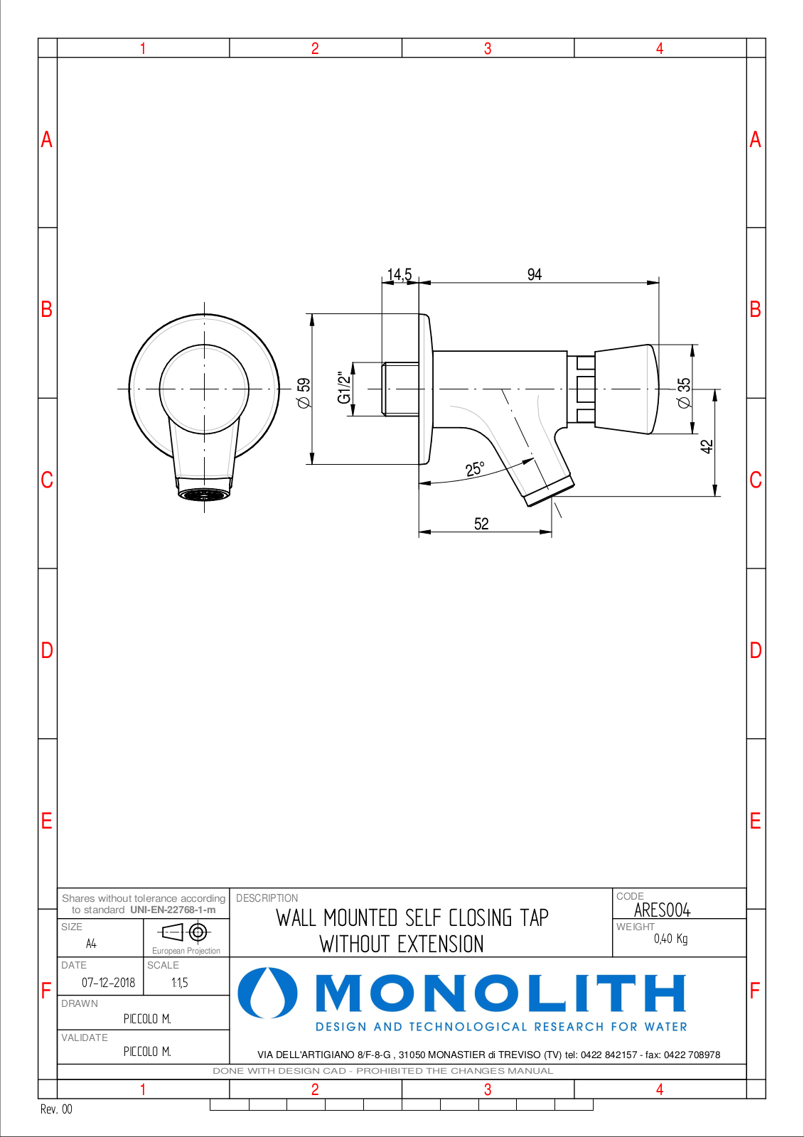 Monolith ARES004 Drawing