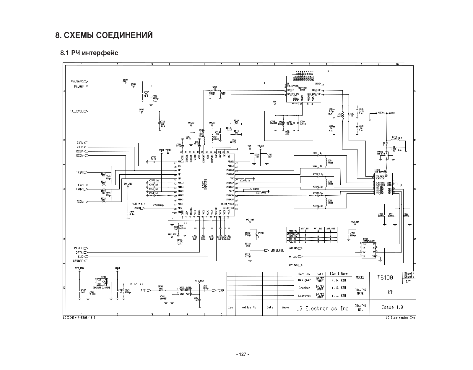 LG T5100 Schematics