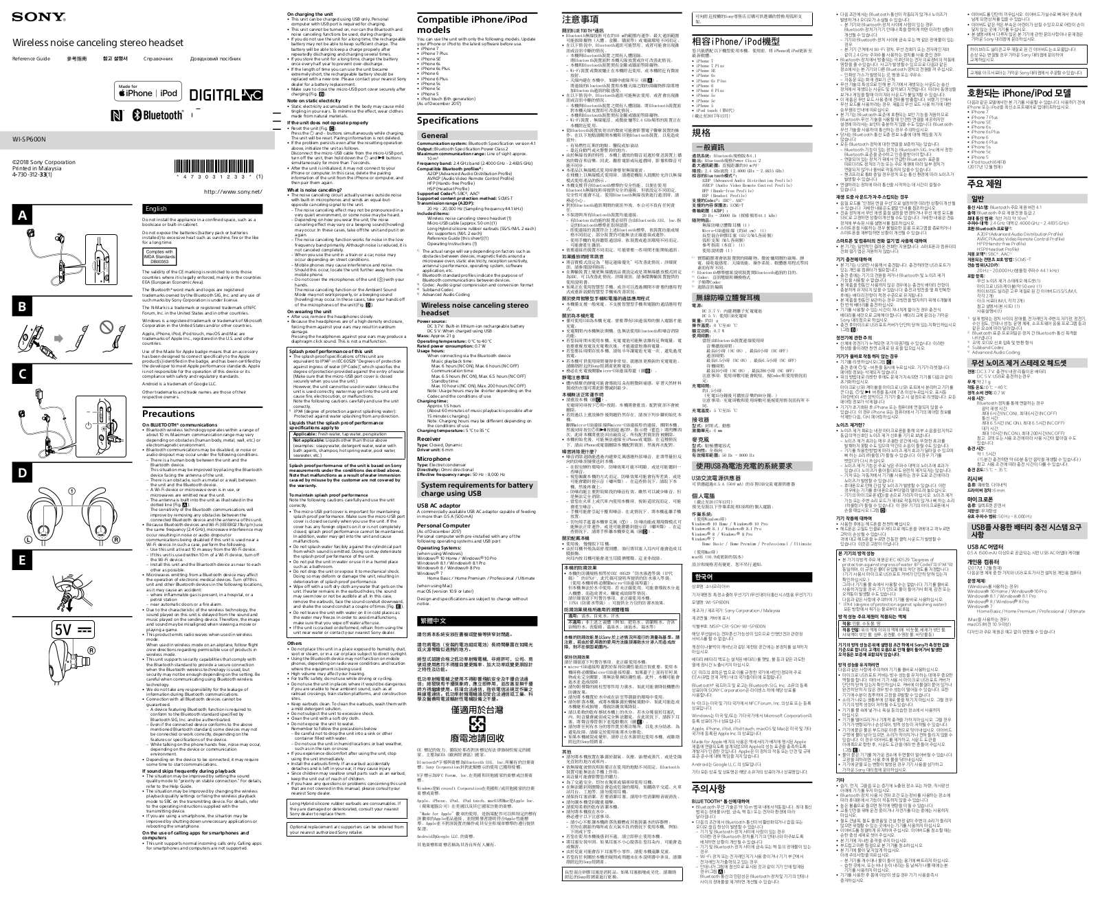 Sony WI-SP600N User Manual